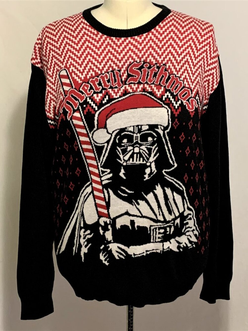 Ugly Christmas Sweater Disney Star Wars Merry Sithmas Darth Vader MENS Women M